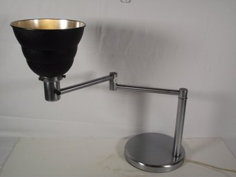 Stainless Chrome Von Nessen Swing Arm Table Lamp