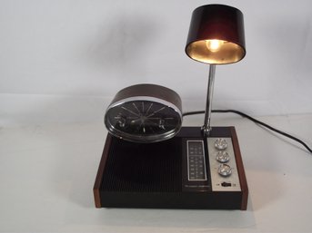 Vintage Longines Symphonette Radio Alarm Clock With Telescopic Light