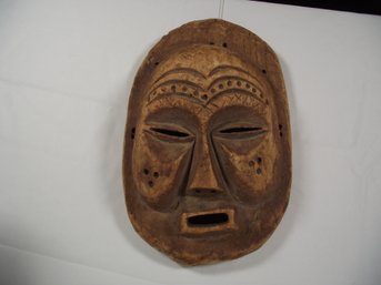 Vintage Wood Carved African Pove Mask