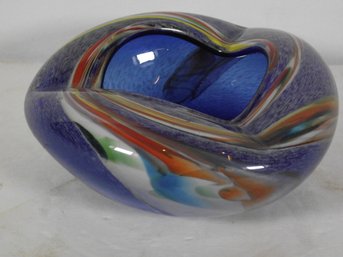 Murano Style Glass Ashtray