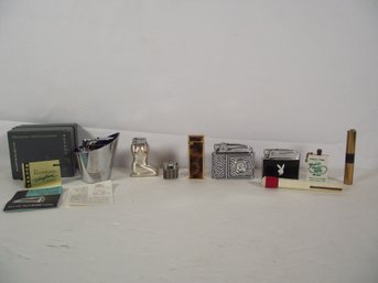 Lot Of Vintage Lighters And Strikers