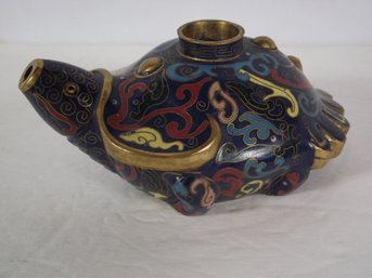 Antique Chinese Cloisonne Turtle Water Dropper