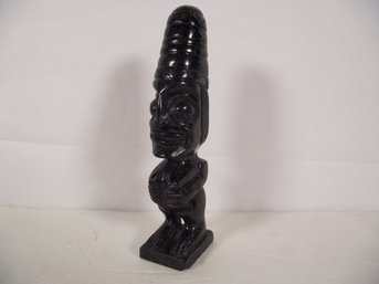 Black Green Granite Tribal Sculpture