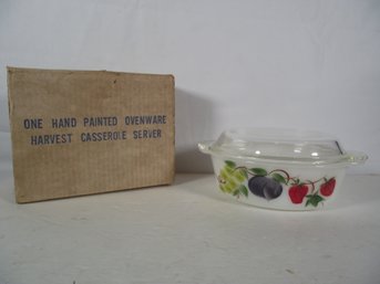Vintage Fire King/Anchor Hocking Casserole Dish With Original Box