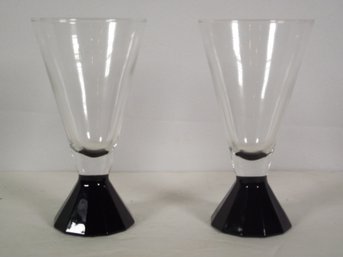 Set Of 2 Vintage Cristal D'Arques Luminarc Glasses