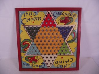 Vintage Pressman And Co. NY NY Hop Ching Chinese Checker Board