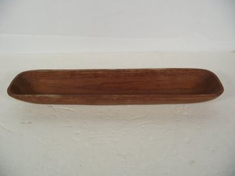 Vintage Oblong Wooden Bowl