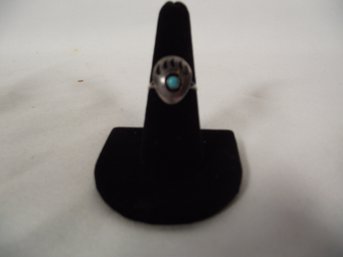 Sterling Ring With Turquoise Size 7