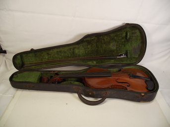 Vintage Violin With Glasser Bow And Case