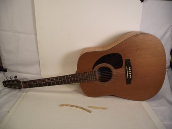 Seagull Model S6 Cedar Acoustic Guitar For Parts Or Repair