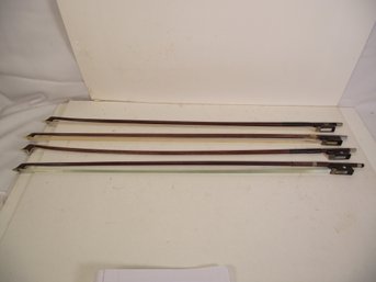 Lot Of Four (4) Vintage German Violin Bows