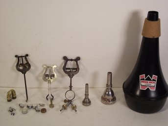 Lot Of Vintage Horn/trumpet/trombone Parts