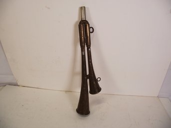 Vintage Double Referee Brass Horn