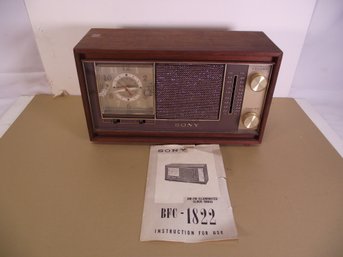 Sony AM/FM Illuminated Clock Radio Model 1822