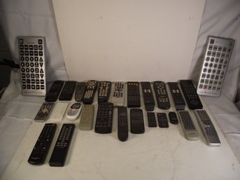 Lot Of Twenty Seven (27) Miscellaneous Remote Controls