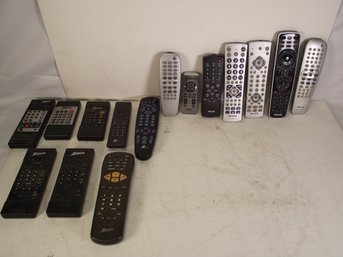 Lot Of Fifteen (15) Zenith And Philipps Remote Controls