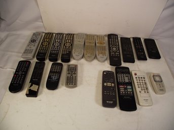 Lot Of Nineteen (19) Remote Controls