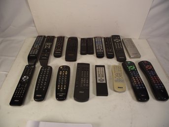 Lot Of Eighteen (18) Remote Controls