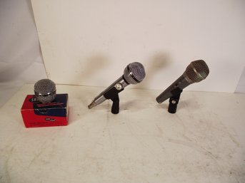 Lot Of Two (2) Microphones And One Accessory