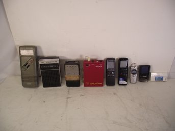 Lot Of Nine (9) Transistor Radios, Walkmans, Etc.