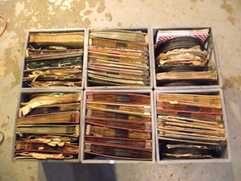 Lot Of 6 Grey Crates Of 78 Records Unsearched