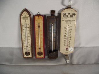 Lot Of 4 Vintage Thermometers