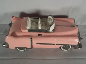 Vintage Pink Cadillac Cookie Jar