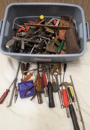 Large Lot Of Various Small Hand Tools & Misc.  Screwdrivers/pliers/hammer