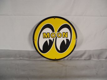 Moon Eyes Porcelain Sign