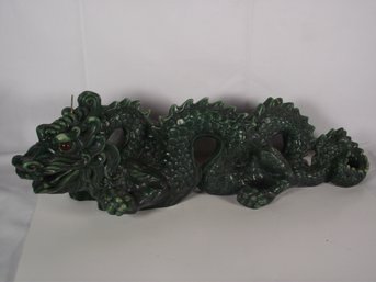 Large Green Dragon Candle