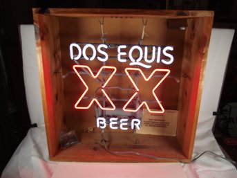 Vintage Dos Equis Neon Sign