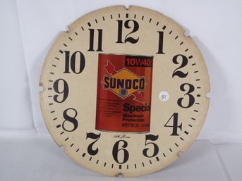 Vintage Seth Thomas Sunoco Clock Face