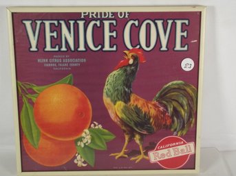 Vintage Pride Of Venice Crate Label