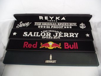 Lot Of Five (5) Liquor Advertising Bar Mats