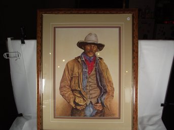 Framed Cowboy Print