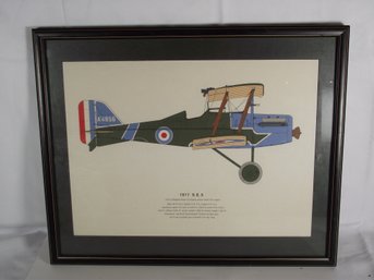 Vintage 1917 S.E.5 Airplane Print