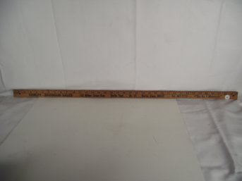 RARE Vintage Harley Davidson Wooden Yardstick Connecticut