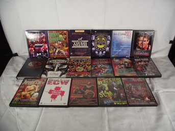 Lot Of 17 Wrestling DVD's