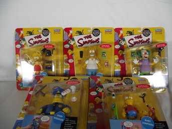 Five Sealed Simpson's Action Figures