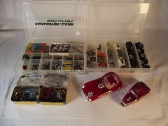 Vintage 1:24 Scale Slot Car Parts Lot