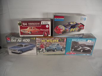 Model Car Kits, 5 Piece Lot, Sealed