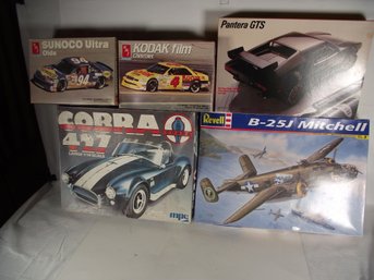 Lot Of Five (5) Model Car Kits