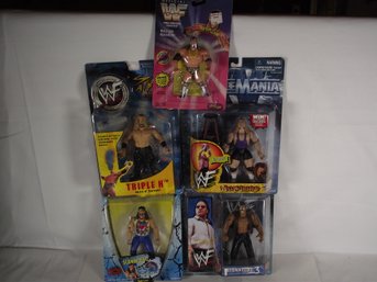 Lot Of Five (5) Vintage WWF Action Figures