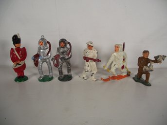 Lot Of Six (6) Barclay/Manoil Metal Figures