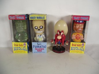 Lot Of Four (4) Bobble Heads