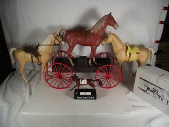 Vintage Horse And Wagon Lot