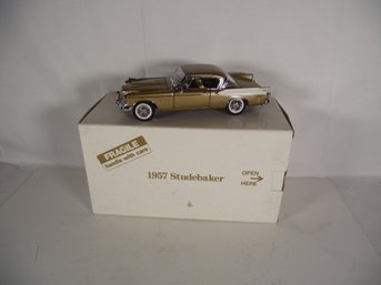 Danbury Mint 1957 Studebaker 'The Golden Hawk' Diecast Vehicle With Box