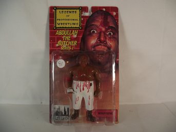 Abdullah The Butcher Wrestling Action Figure On Card