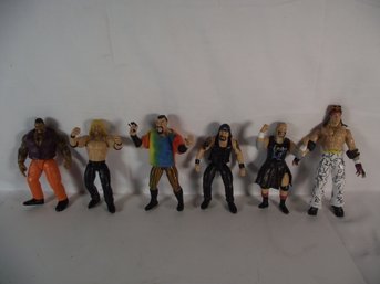 Lot Of Six (6) Vintage WWE Loose Wrestling Action Figures