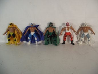 Lot Of Five (5) Lucha Libre Loose Action Figures